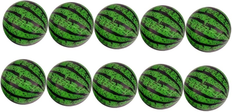 Watermelon Pattern Bouncy Balls 20pcs Safe Jumping Balls For Kids Enhance Coordination Random Color - Image 1